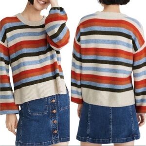 NWT Madewell Striped Payton Pullover Coziest Yarn large